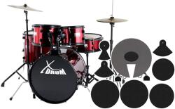 XDrum Rookie 20" Stúdió Dob Piros plusz csillapító készlet (KST34703)