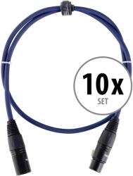 Pronomic Stage DMX3-1 DMX kábel 1m 10 darabos KÉSZLET (KST38564)