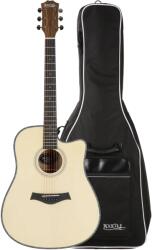 Rocktile WSD-100C NT Akusztikus Folk Gitár, dreadnought Szett Gig Táskával (KST75727)