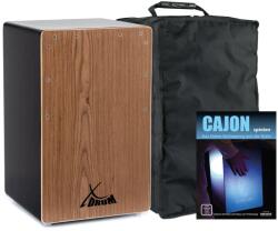 XDrum Cajon El Bajo Bass Port Fekete/Dió beleértve a Táskát és Iskolát (KST59398)