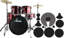 XDrum Rookie 22" standard dob Ruby Red plusz csillapító készlet (KST34708)