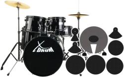 XDrum Rookie 20" Stúdió Dobok Fekete plusz csillapító készlet (KST34704)
