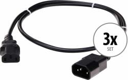 Pronomic 3 darab Pronomic IECIEC-2.5 Hosszabbító Kábel 2.5m (KST36450)