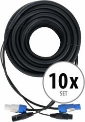 Pronomic Stage PPD-20 Hibrid Kábel Tápdugó / DMX 10db Szett (KST76002)