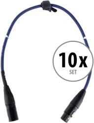 Pronomic Stage DMX3-0.5 DMX kábel 0.5m 10 darabos KÉSZLET (KST38562)