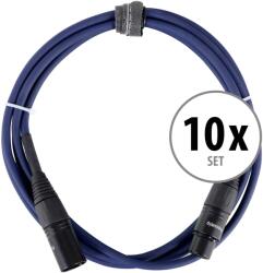 Pronomic Stage DMX3-2.5 DMX kábel 2.5m 10 darabos KÉSZLET (KST38567)