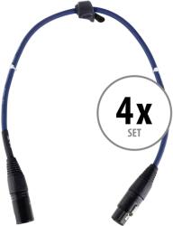 Pronomic Stage DMX3-0.5 DMX kábel 0.5m 4 darabos KÉSZLET (KST38561)