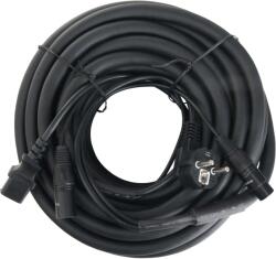 Pronomic Stage EUIECX-15 Hibrid Kábel Schuko dugó IEC csatlakozóhoz, XLR/XLR 15m (KST33266)