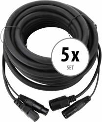Pronomic 5 Darabos Készlet Pronomic Stage IECD-10 DMX hibrid kábel C/DMX 10 m (KST52360)