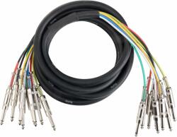 Pronomic Stage MJJ8-3 Multicore Kábel 8 x 6.3 mm Jack mono 6.3 mm Jack mono 8 x 3 m (KST32894)