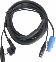 Pronomic Stage EUPPD-2.5 Hibrid Kábel Schuko / PowerCon Kompatibilis + DMX 3-pólusú, 2.5 m (KST33287)