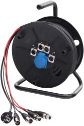 Pronomic Stage Multicore DMC-15 2/2/1 XLR/AC 15m 2x Küld, 2x Vissza, 1x 230V/AC a dobhoz (KST34315)