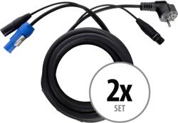 Pronomic Stage EUPPX-5 Hibrid Kábel Euro/Powerplug/XLR 2db Szett (KST75987)