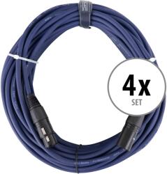 Pronomic 4 Darabos Készlet Pronomic Stage DMX3-20 DMX kábel 20 m (KST56465)