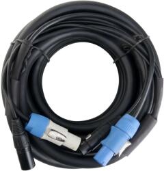 Pronomic Stage PPD-10 Hibrid Kábel Tápkábel / DMX powercon kompatibilis + DMX 3-pólusú, 10m (KST33286)
