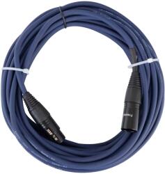 Pronomic Stage DMX3-10 DMX-kábel 10m kék, arany csatlakozókkal (KST34687)