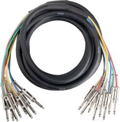 Pronomic Stage MJJ8-6 Multicore Kábel 8 x 6.3 mm Jack mono 6.3 mm Jack mono 8 x 6 m (KST32895)