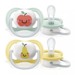 Philips Avent SCF080/17 Ultra air játszócumi neutral 0-6 hó 2db (alma-körte) (982388)