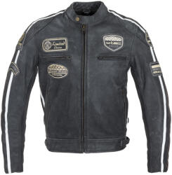 W-Tec Motoros bőrkabát W-TEC Dark Vintage sötét szürke 3XL (22022-3XL)