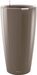 Lechuza Rondo Premium oszlopkaspó 33 cm átmérő x 56 cm szürkésbarna magasfényű