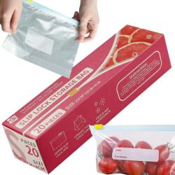  Csúszózáras tasak (ZIP) 600ml 20db (v7224)