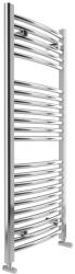 Pan-Italia Íves króm acél fürdőszobai törölközőszárító radiátor 50 x 120 cm (CR-HEAT500-1200)