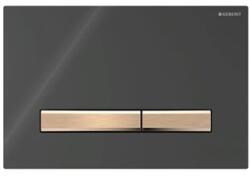 Geberit Sigma50 működtetőlap, 2 mennyiséges öblítéshez, vörösarany/fekete (GE-115.670.DW.2)