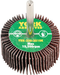 York 50X20MM AL-OX LAMELLÁS CSAPOS CSISZOLÓKORONGP60-6MM SZÁRRAL (YRK2203510K) - ezermesterszerszam