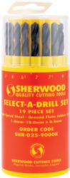 Sherwood 19 DB-OS HSS CSIGAFÚRÓ KÉSZLET 1.0-10.0X0.5MM (SHR0259000K) - ezermesterszerszam