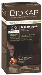 BioKap Nutricolor Delicato Rapid Permanent Hair Color 135 ml Vopsea fără de amoniac 2.9 Dark Chestnut Chocolate - parminunat