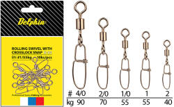 DELPHIN Rolling swivel with crosslock snap-bn/4/0 (969B04400) - nextfish