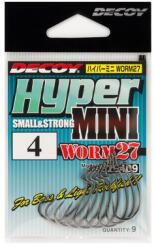 DEC Decoy Worm27 Hyper Mini #2 Ns Black 9pcs/bag (e-jde42702)