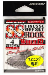 DEC Decoy Worm19 Ss Hook #2 Ns Black 9pcs/bag (e-jde41902)