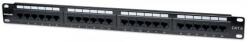 Manhattan Patch panel - CAT6 UTP patch panel, 24 portos, 1U, Fekete (520959) - nyomtassingyen