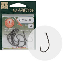 Maruto Horog 8714bl Carp Hooks Hc T. D. E. 5° Barbless Black Nickel 6 (e-43011006)