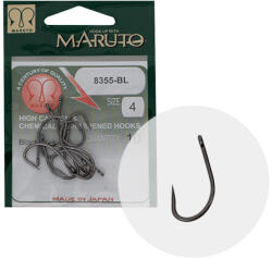 Maruto Horog 8355bl Carp Hooks Forged Straight Eye Barbless Hc Black Nickel 6 (e-43201006)