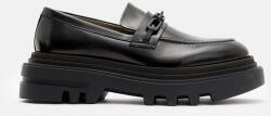 AllSaints bőr mokaszin Alexia Chain Loafer fekete, női, platformos, W060FB - fekete Női 38