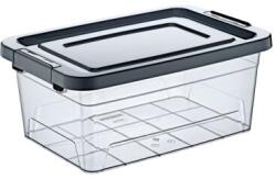 HORECANO HOME-Кутия контейнер 8.5L- 35x23.5xh15cm АНТРАЦИТ (TRN-206-01) (014836)