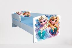  Patut Pentru Fete 2-8 Ani Frozen Ana Si Elsa, Cu Protectie Si Saltea De 140x70 Cm Ptv4935 (PTV4935)