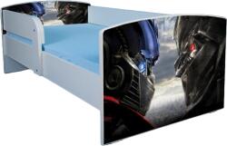  Patut pentru baieti 2-6 ani Transformers, Cu Protectie si saltea de 130x60 Cm inclusa Ptv1754 (PTV1754)