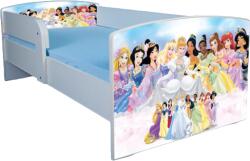  Pat fete 2-16 ani Printesele Disney, Cu Protectie si saltea de 180x80 Cm Ptv3991 (PTV3991)