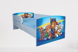 Pat Pentru Copii 2-16 Ani Paw Patrol, Cu Protectie Si Saltea 180x80 Cm Ptv4484 (PTV4484)