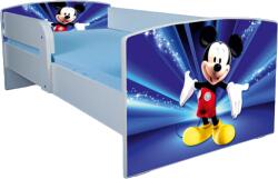 Pat pentru copii 2-12 ani Mickey, Cu Protectie si saltea de 160x80 Cm inclusa Ptv4033 (PTV4033)