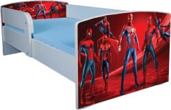 Patut pentru baieti 2-6 ani Spiderman 3, Cu Protectie si saltea inclusa de 130x60cm Ptv1916 (PTV1916)