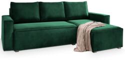 Canapea extensibila de colt CAVELO, verde inchis, reversibila