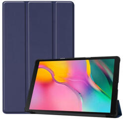 Samsung Tab A 10.1 (2019) SM-T510 / T515, mappa tok, Trifold, sötétkék