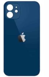 Apple iPhone 12, Akkufedél + ragasztó, (nagy lyukú verzió), kék (OEM)