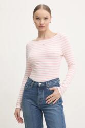 Tommy Hilfiger hosszú ujjú női, rózsaszín, DW0DW19817 - rózsaszín M