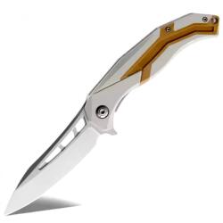 HARAHU SI-35050 Outdoor összecsukható kés - Szürke / Barna KP35050