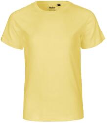 Neutral Rövid ujjú gyerek póló organikus Fairtrade biopamutból - Dusty yellow | 92/98 (NE-O30001-1000329166)